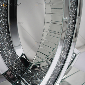 Hiện đại sang trọng phòng khách giao diện điều khiển Bảng với vỡ Pha Lê Kim Cương cong kính gương cho lối vào trang trí - Product Image 4