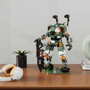 BT-7274タイタンメカロボットビルディングキット、安定した台座モデルのおもちゃを備えたヴァンガードクラスのゲームメックアクションフィギュア - Product Image 3