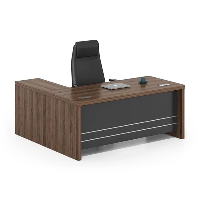 Foshan-muebles de oficina modernos de estilo de madera personalizados, venta al por mayor, Oem, escritorio ejecutivo de madera, diseño de mesa de oficina