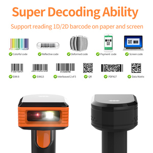 Xincode 2d Qr fiyat barkod el tarayıcı kablosuz OCR barkod tarayıcı Qrcode okuyucu için şarj beşiği ile süpermarket - Product Image 4