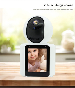 Visione notturna senza fili 2 vie Video di sicurezza visiva citofono 3MP Mini HD Cctv Video Smart WIFI Baby Monitor con schermo - Product Image 3