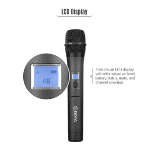 BOYA İle BY-WHM8 Pro mikrofon Karaoke röportaj konuşma müzik kayıt sahne 48-Channel UHF kablosuz el dinamik Mic - Product Image 5