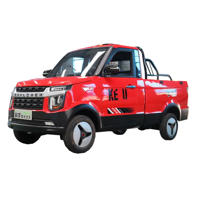 KEYU 미니 전기 트럭 4x4 고성능 장기 배송 전기화물 픽업 트럭 판매를위한 새로운 에너지 차량