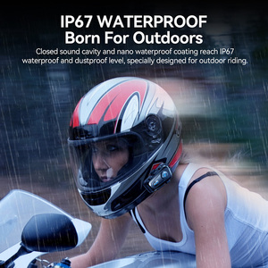 Oneking หมวกกันน็อคอายุการใช้งานแบตเตอรี่ยาวนานอินเตอร์คอมรถจักรยานยนต์สําหรับหมวกกันน็อครถจักรยานยนต์พร้อมอินเตอร์คอมในตัว - Product Image 4