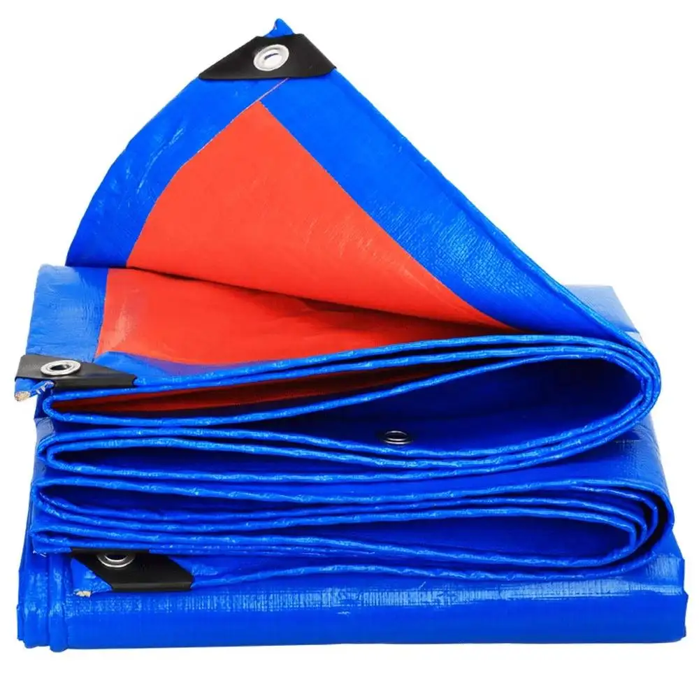 Ağır hizmet tarps yangın geciktirici branda mavi kapak için pe branda