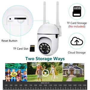 Cámara de vigilancia con bombilla de 2MP, detección de movimiento, detección facial, funciones de seguimiento de movimiento humano, compatible con tarjeta Micro SD - Product Image 5