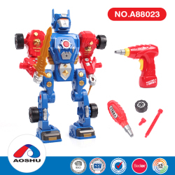 31pcs tomar aparte de perforación robot Educativo ciencia robótica kit para los niños de la escuela con luz y sonido - Product Image 6