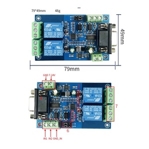Taidacent 7-24V Power Supply <strong>Modbus</strong> RTU Relais 2 Channel RS232 Serial <strong>Relay</strong> <strong>Module</strong> RS232/TTL UART 2 Input <strong>Modbus</strong> Smart <strong>Relay</strong> - Product Image 5