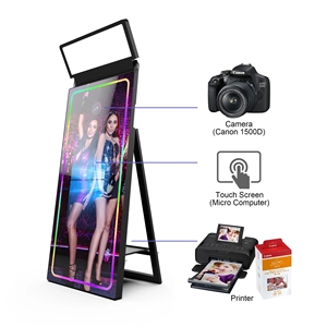 32-Inch Integrated <strong>LCD</strong> <strong>Display</strong> Screen Camera Booth with Touch <strong>Functions</strong> for Photo Taking &amp; Printing - Product Image 4