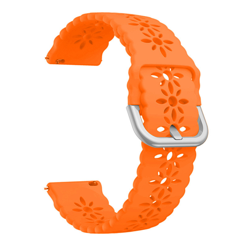 orange band silver buckle