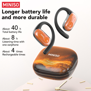 MINISO MS185 TWSワイヤレススポーツイヤホンHiFiサウンド品質5.4 Bluetoothカラーストリーマー照明効果ノイズキャンセル - Product Image 5