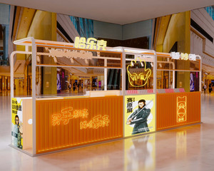 Mesa de exhibición de marca de venta al por menor personalizada para uso en tienda Decoración de escaparate de tienda de teléfono móvil de madera moderna y diseño de mostrador de computadora - Product Image 4