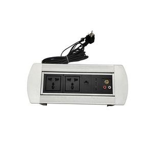 Enchufe de escritorio giratorio multifunción personalizado para oficina, sala de conferencias, USB, motorizado, oculto, Universal, Reino Unido, estándar, AU, UE, EE. UU. - Product Image 1