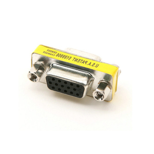 Zechao Rs232ชุด D-Sub VGA 9-pin ตัวเมีย-ตัวเมียชุบนิกเกิลลวดบัดกรี9P ตัวเชื่อมต่อการแปลงเพศ