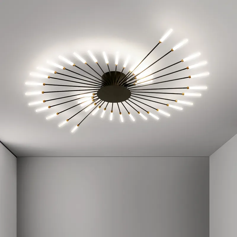 Lampu Interior Modern akrilik kreatif kembang api lampu langit-langit Led untuk kamar tidur ruang tamu