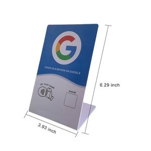 Nuovo arrivato 180 byte programmabili PVC vuoto NFC Tap Google Review Stand per Feedback - Product Image 4