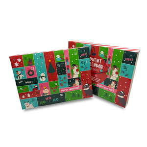 24 gün noel noel geri sayım Advent takvim köpekler için kabartmalı baskı ile geri dönüşümlü malzeme Pet köpek bakımı hediye kutusu - Product Image 4
