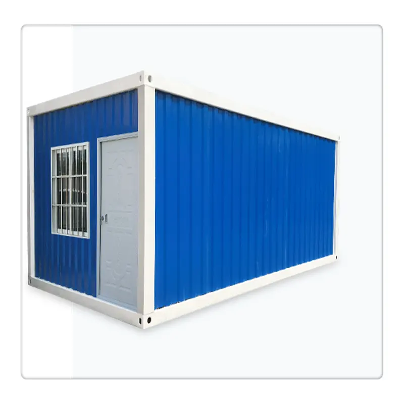 Gemakkelijk Installeren Flat Pack Huis Stalen Structuur Modulaire Groothandel Lege Prefab Plat Verpakt Huis Container
