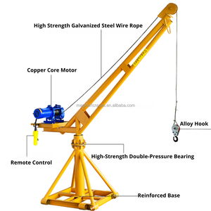 Bền xe tải gắn cẩu ly hợp điện nhỏ nâng cần cẩu mini xách tay cần cẩu điện nâng cánh tay cần cẩu - Product Image 5