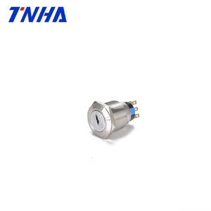 TNHA IP65 19mm wasserdicht Gute Qualität Metall Druckknopf schlösser Druckknopf Anpassbarer Kunststoff Ein-Aus-Schalter mit Schlüssel