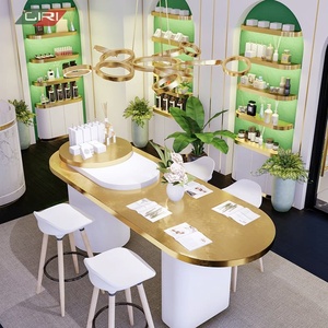 ตู้โชว์กระจกแบบกำหนดเองสำหรับตู้โชว์เครื่องสำอางชั้นวางร้านค้าเครื่องสำอางที่ทันสมัยพร้อมไฟ LED - Product Image 3