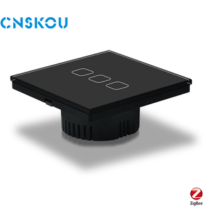 EU /UK Voice <strong>Control</strong> Google Home <strong>Automation</strong> <strong>System</strong> 1/2/3Gang Glass Zigbee No Neutral Efficient Light Tuya Smart Solution Switch - Product Image 4