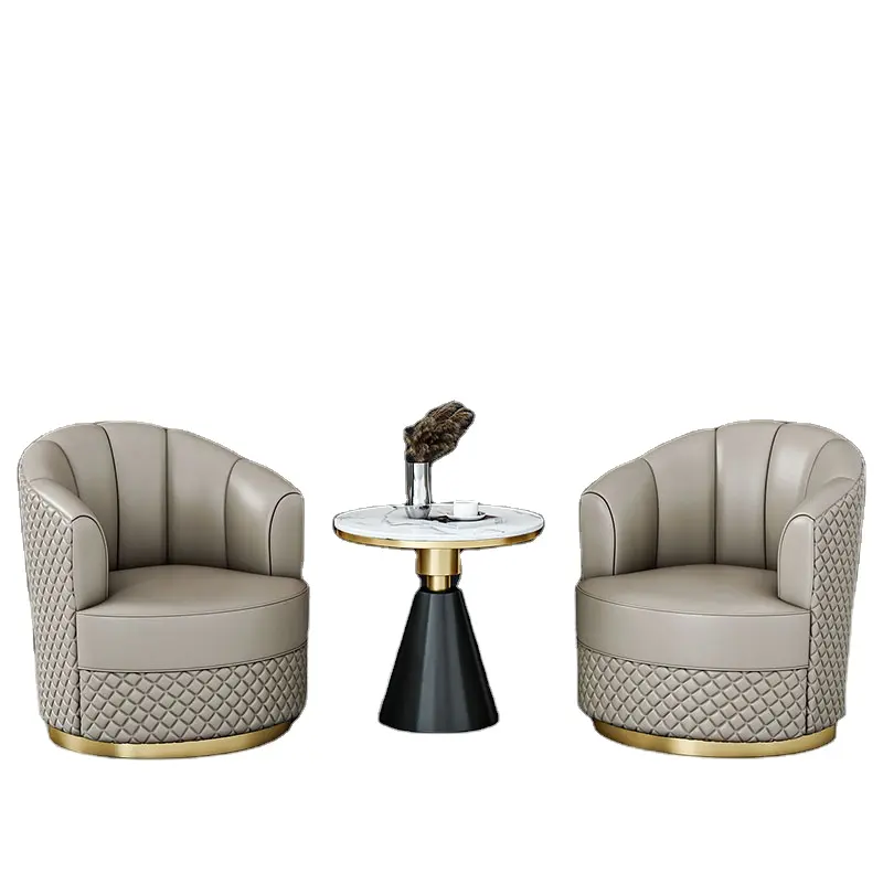 Cadeira led de luxo com design leve estilo tiger, cadeira rotativa para sala de estar lazer e varanda