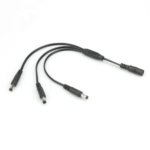 工場でカスタマイズされたDC5.5X2.5 1〜3スプリッターアダプターケーブル22AWG電源コード (DCプラグ付き) - Product Image 5