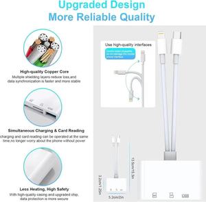 适用于iPhone iPad MacBook三星Android相机的5合1 USB 3.0 C型SD TF读卡器适配器其他设备 - Product Image 4