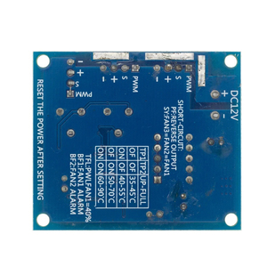 1個DC 12V 5A PWM PC CPUファン温度制御速度コントローラボードスピードコントローラ温度プローブノズル - Product Image 6