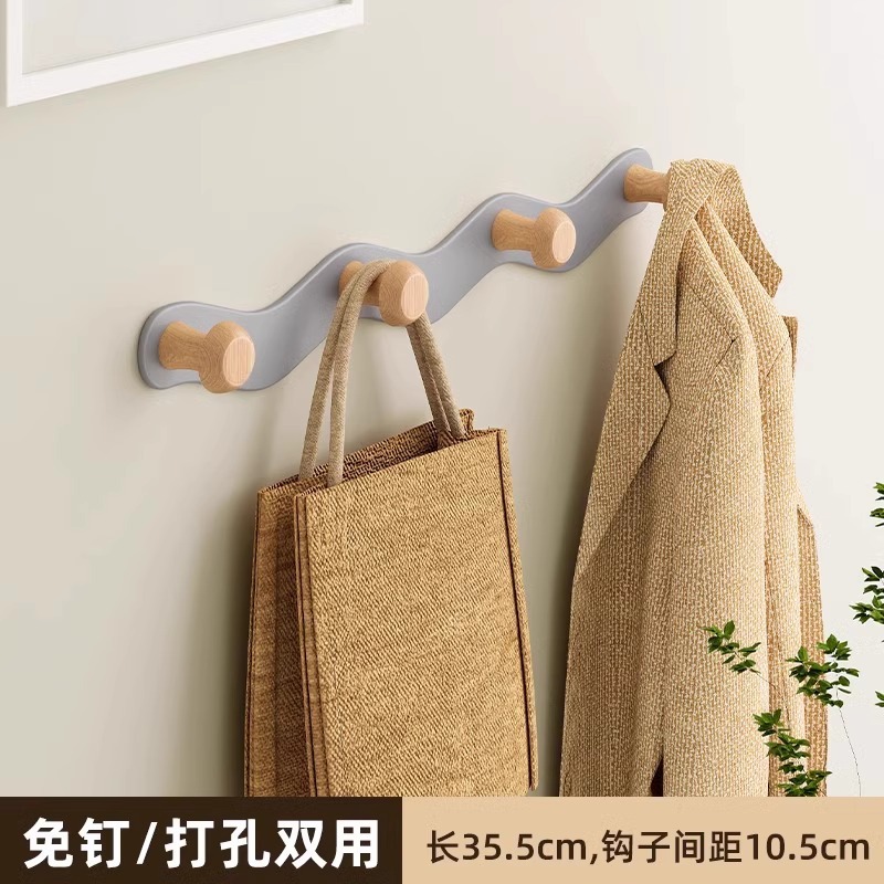 Gray wavy hook - 4 hooks