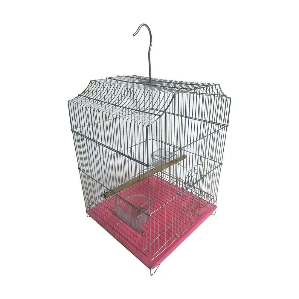 Jaula para pájaros con poste de juego, adecuada para loros y palomas, jaula vertical para casa, suministros para pájaros, correa de alambre para techo