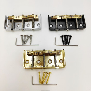 <strong>TL</strong> Short <strong>Model</strong> 3 Adjustable Compensation Bridge Copper-made Bridge Plate for Guitar Bottom and String Mounting Plate - Product Image 1