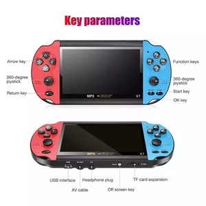 X7 Handheld <strong>Game</strong> Console 4.3/<strong>5.1</strong>/7.1 Inch HD Screen Portable Audio Video Player Classic Play Built-in10000+ Free <strong>Games</strong>