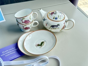 陶瓷咖啡具简约设计可爱小容量搭配茶壶茶杯套装 - Product Image 2