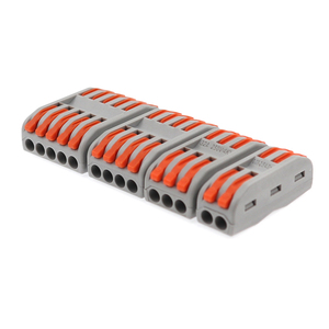 Quick Splice Copper Wire Wiring <strong>Push</strong>-In Butt Lever Connector Lighting Electric <strong>Terminal</strong> <strong>Block</strong> with <strong>Spring</strong> Power Distribution - Product Image 3