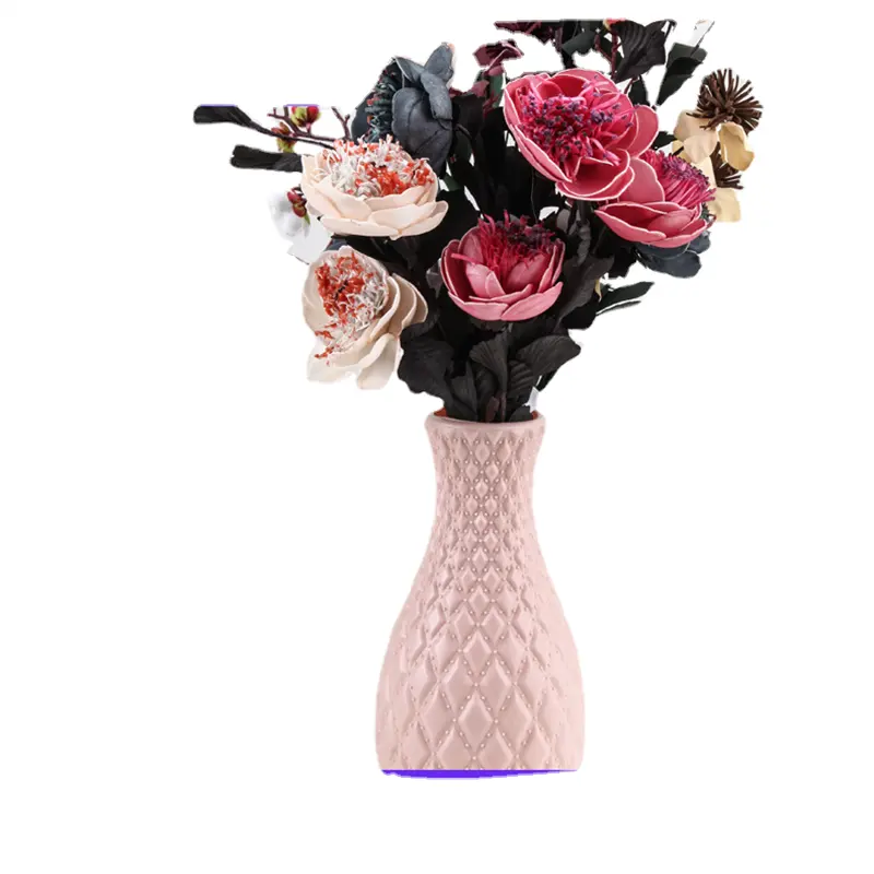 Fabricantes vendas diretas vaso plástico molhado e seco flor recipiente hidropônico Nordic cor esmalte para uso doméstico