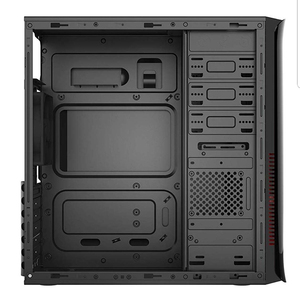 Caja de ordenador ATX con puertos USB, torre central, piezas de ordenador