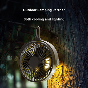 พัดลมเพดานตั้งแคมป์กลางแจ้งพร้อมขายึดแบบถอดได้พัดลมตั้งแคมป์ปรับได้หมุนได้360องศา - Product Image 5