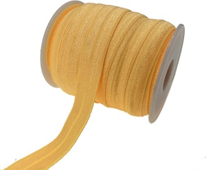OKAY Wholesale Fold Over <strong>Elastic</strong> Floral Stretch FOE <strong>Elastics</strong> for Girl Hair Tie Headband 5/8&quot; 15mm Ribbon <strong>Elastics</strong> - Product Image 1