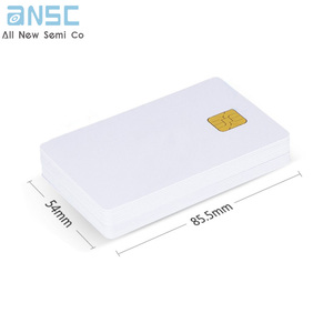 Offerta calda fornitura One-Stop componenti elettronici contatto Pvc bianco vuoto SLE4442/5542 Chip Smart Java Card con banda magnetica - Product Image 1