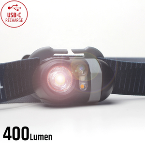 Pronto Stock consegna rapida 400lumen Multi funzione lampada frontale ricaricabile torcia frontale a Led - Product Image 1