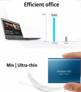 Mini externo portátil 1 também 2 também disco rígido ssd com disco rígido externo USB3.0 ssd