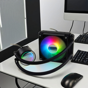ZeroMaster 120mm ARGB PWM enfriador líquido CPU ventilador AIO consola de juegos Intel radiador de refrigeración por agua tipo aire Aplicación Informática - Product Image 4