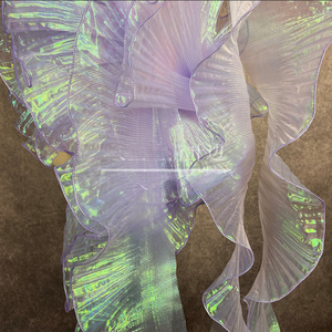 Big Wave Stiff <strong>Plain</strong> <strong>Fabric</strong> 100Polyester <strong>Fabric</strong> <strong>Mesh</strong> <strong>Net</strong> <strong>Fabric</strong> Organza Trim - Product Image 3