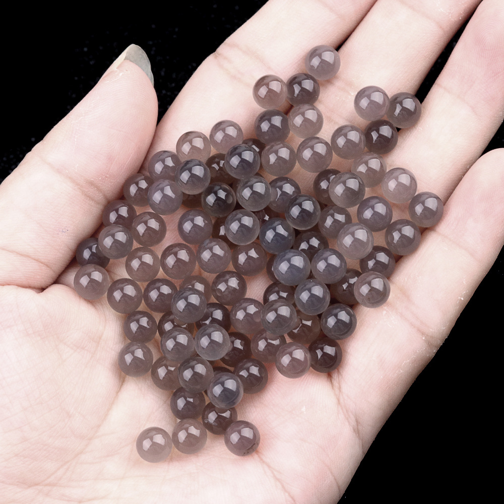 6mm gray agate (no hole single)