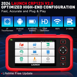 Launch CRP123I V2.0, herramienta de diagnóstico automático de cuatro sistemas, lector de código OBD2, Analizador de escaneo de coches de 12V con 7 reinicios - Product Image 6