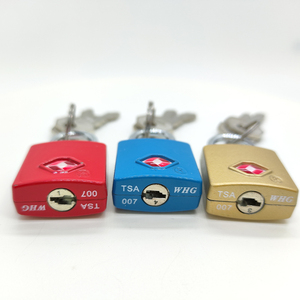 TSA承認のキーロックを使用して耐久性のあるカスタムカラフルなセーフメタルトラベルTSAキーロック