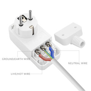 Beyaz 16Amp 3 yıl taşınabilir PRCD kaçak koruma CE sertifikalı topraklama fişi - Product Image 3