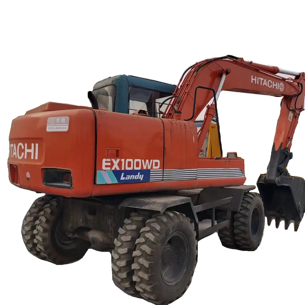 Excavadora de ruedas HITACHI 100WD, equipo de producción, máquina de excavación para construcción de casas, barato, 100WD-3